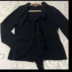 Beyond Threads Ruffle Bell Cuff Cardigan